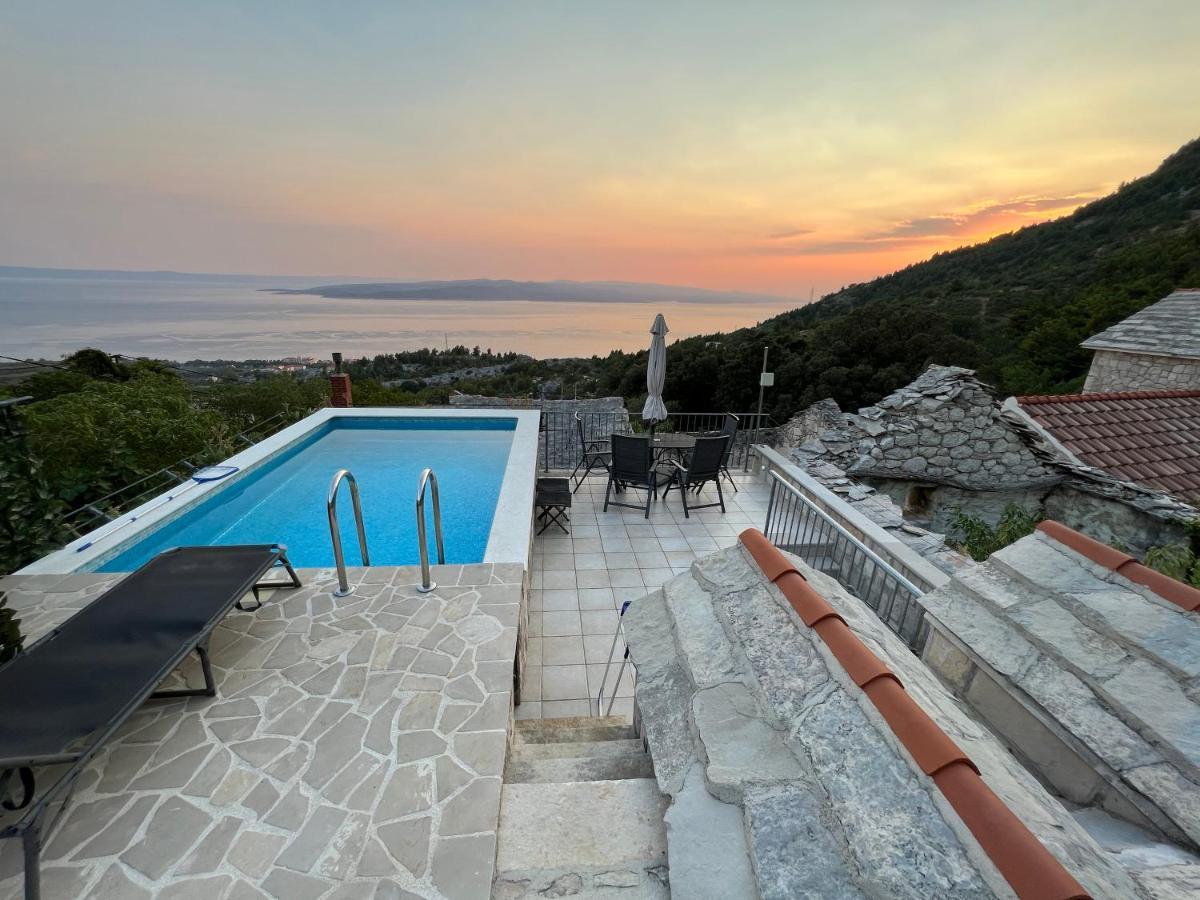 Villa Kristina - Ferienhaus Baska Voda - Topici, Private Outdoor Swimmingpool, Wifi Eksteriør bilde